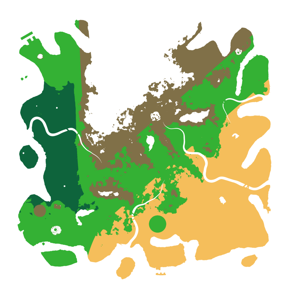 Biome Rust Map: Procedural Map, Size: 4500, Seed: 441101375