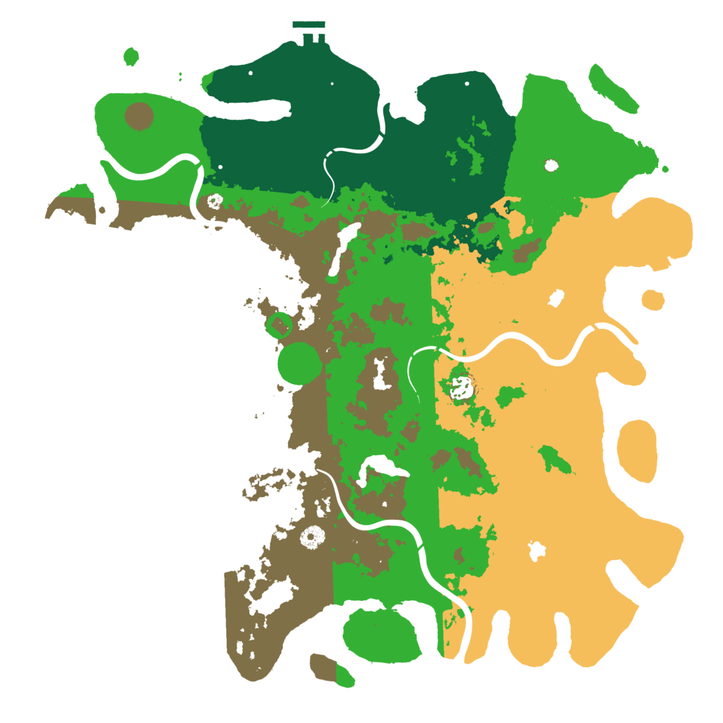 Biome Rust Map: Procedural Map, Size: 4500, Seed: 663913