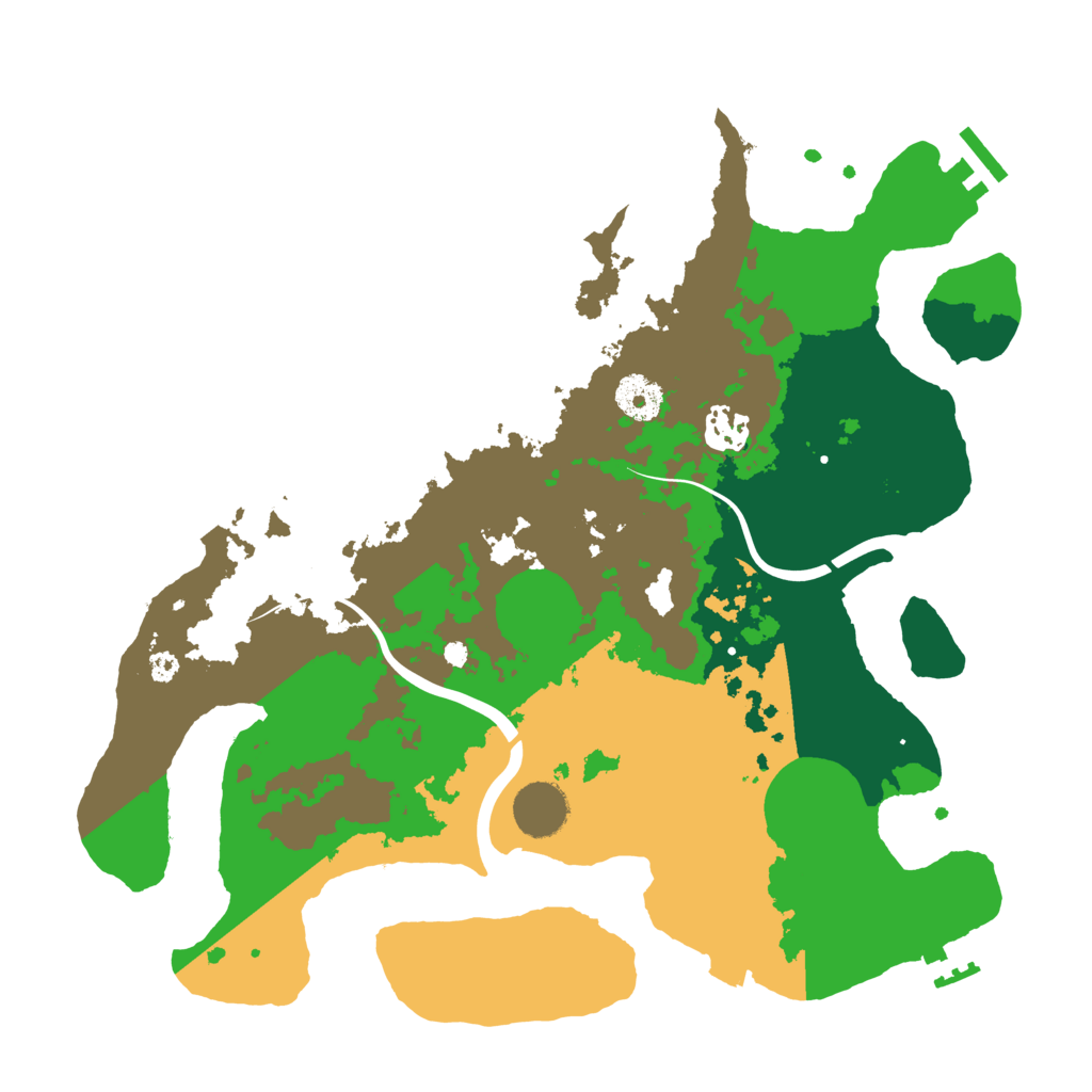 Biome Rust Map: Procedural Map, Size: 3500, Seed: 983626492