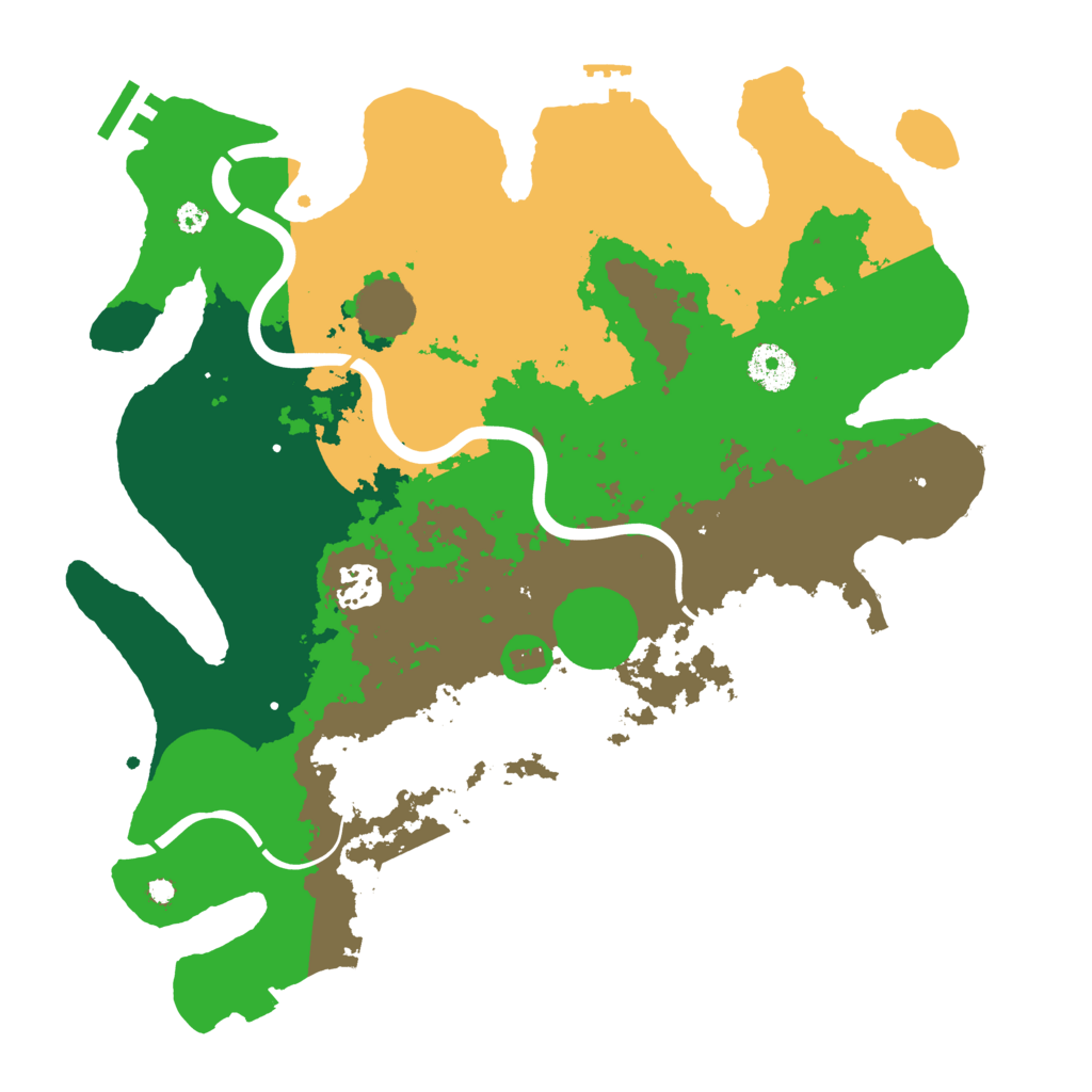 Biome Rust Map: Procedural Map, Size: 3500, Seed: 705514
