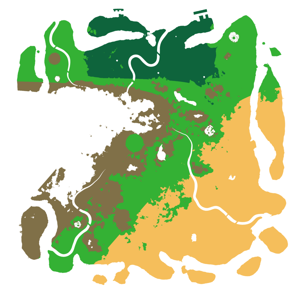 Biome Rust Map: Procedural Map, Size: 4500, Seed: 1279677392