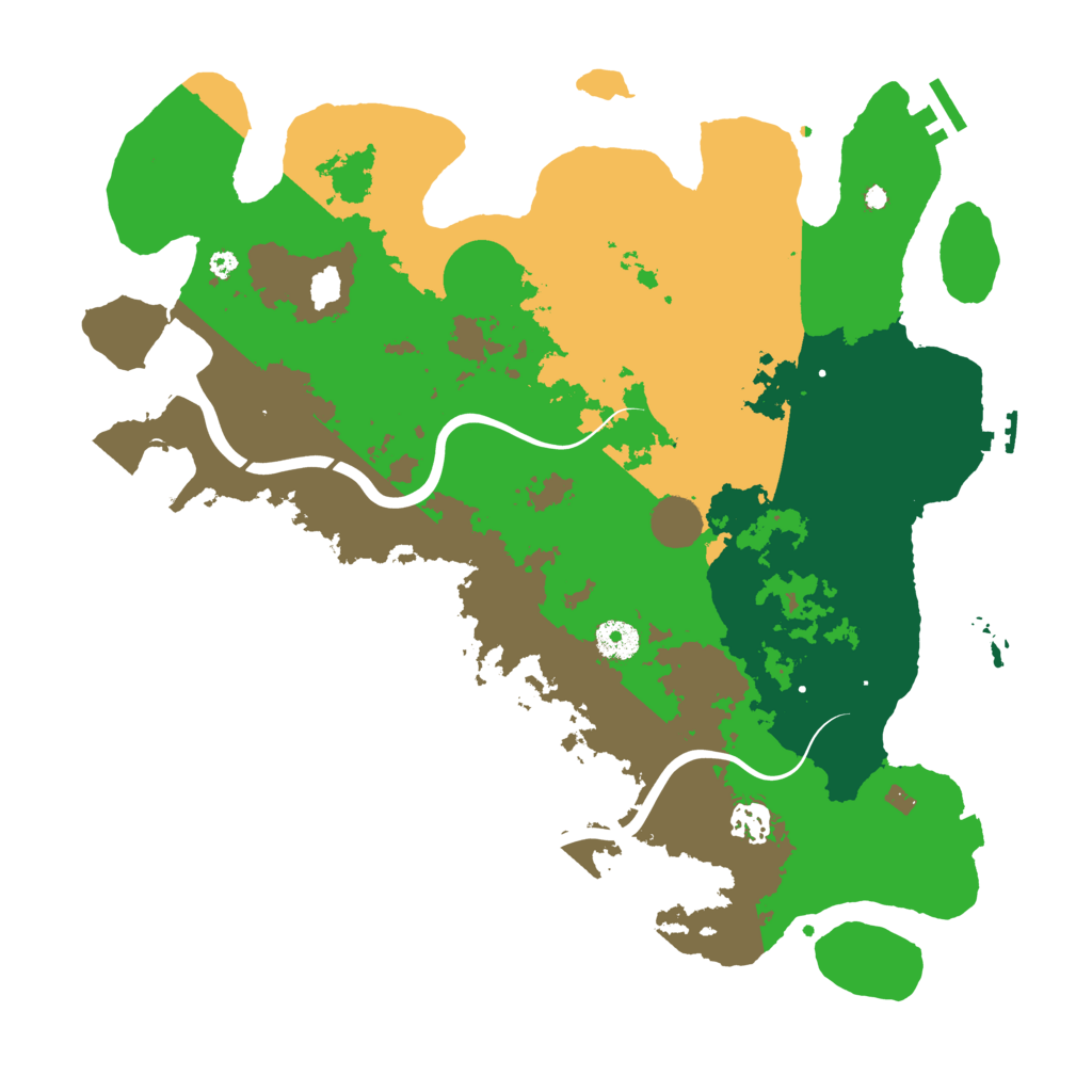 Biome Rust Map: Procedural Map, Size: 3900, Seed: 487927