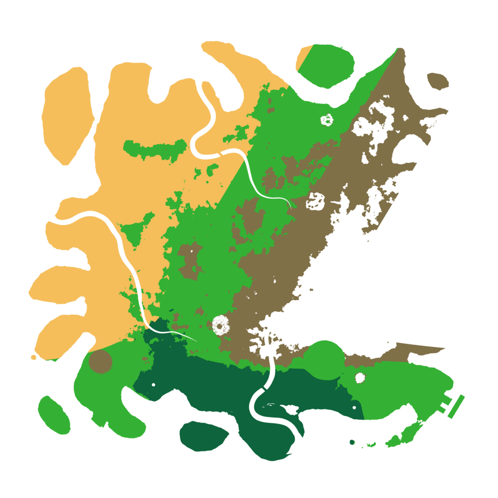 Biome Rust Map: Procedural Map, Size: 3900, Seed: 147028