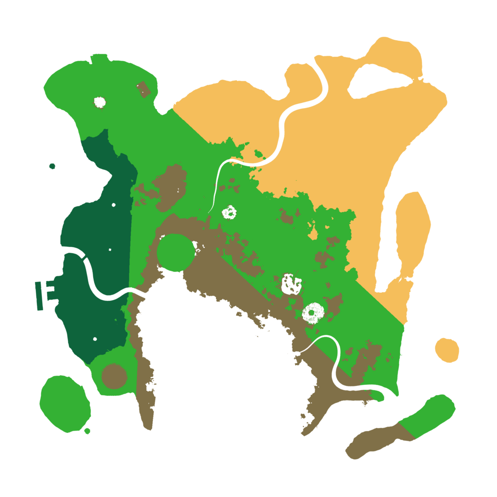 Biome Rust Map: Procedural Map, Size: 3500, Seed: 460021