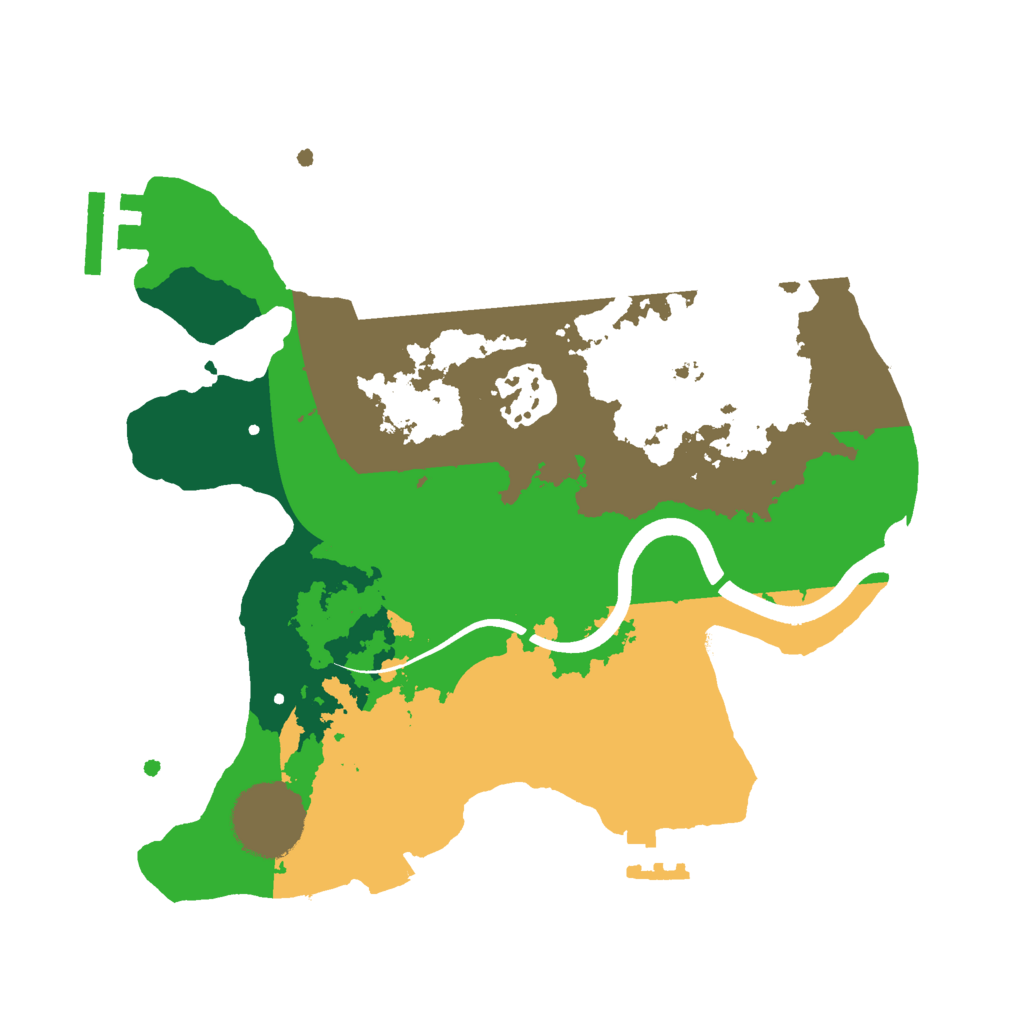 Biome Rust Map: Procedural Map, Size: 2500, Seed: 4815162