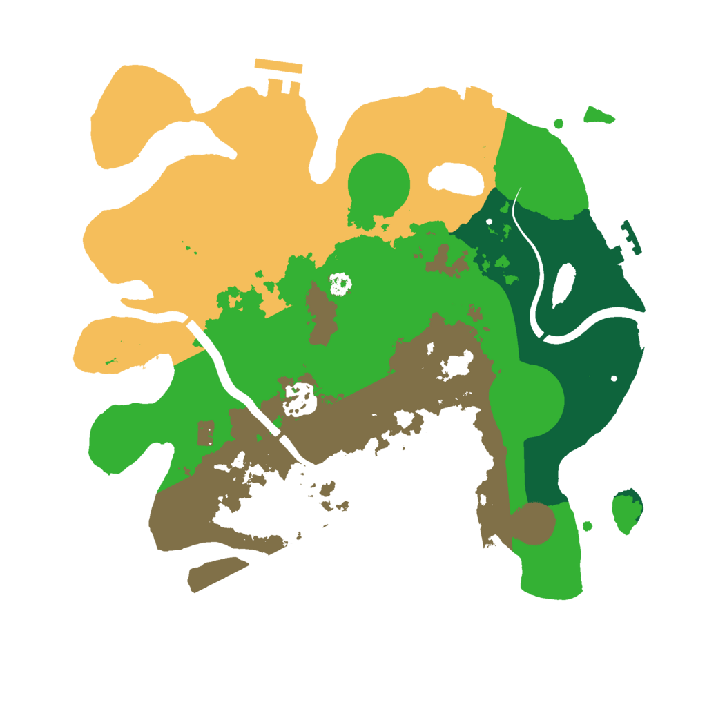 Biome Rust Map: Procedural Map, Size: 3000, Seed: 329413