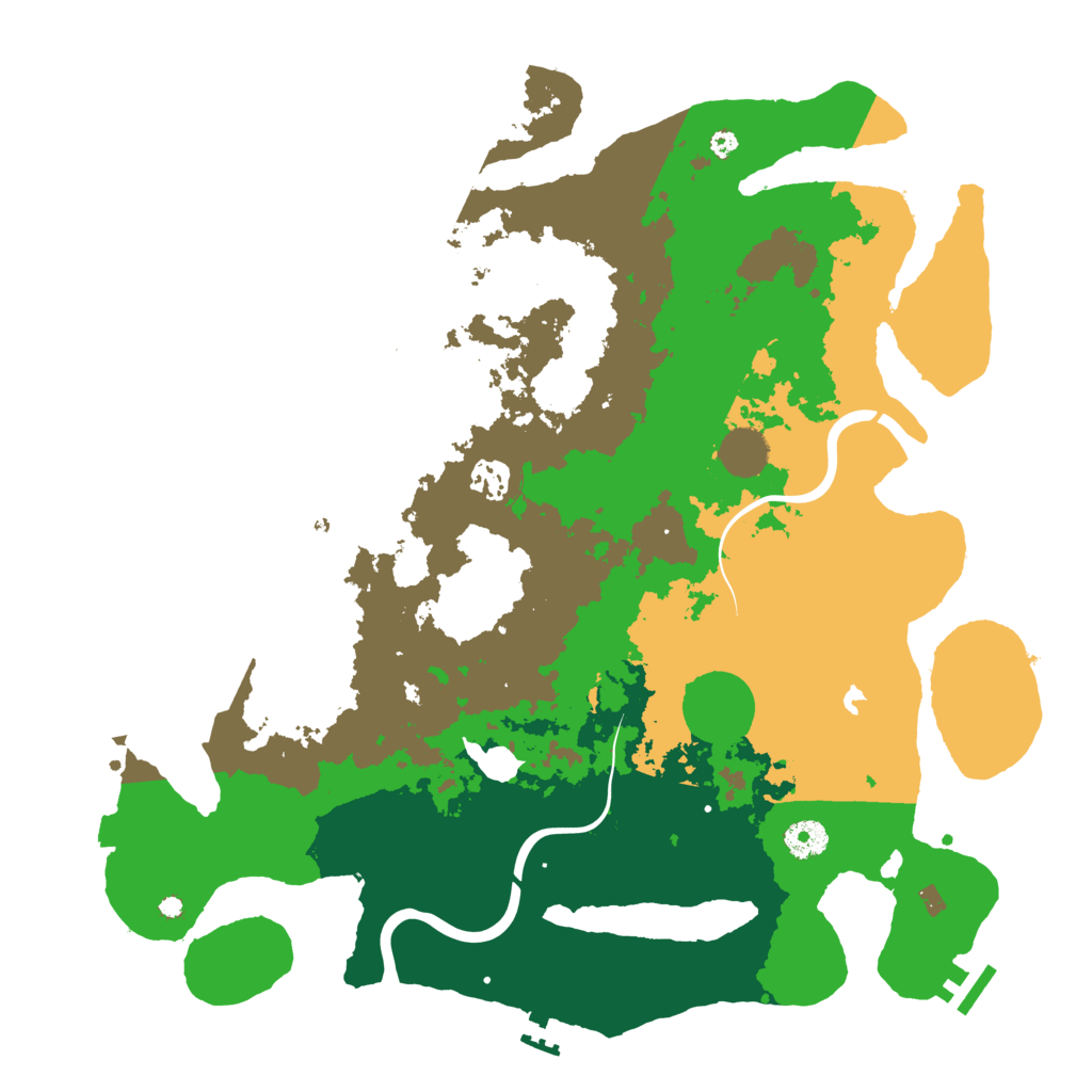 Biome Rust Map: Procedural Map, Size: 4000, Seed: 153936