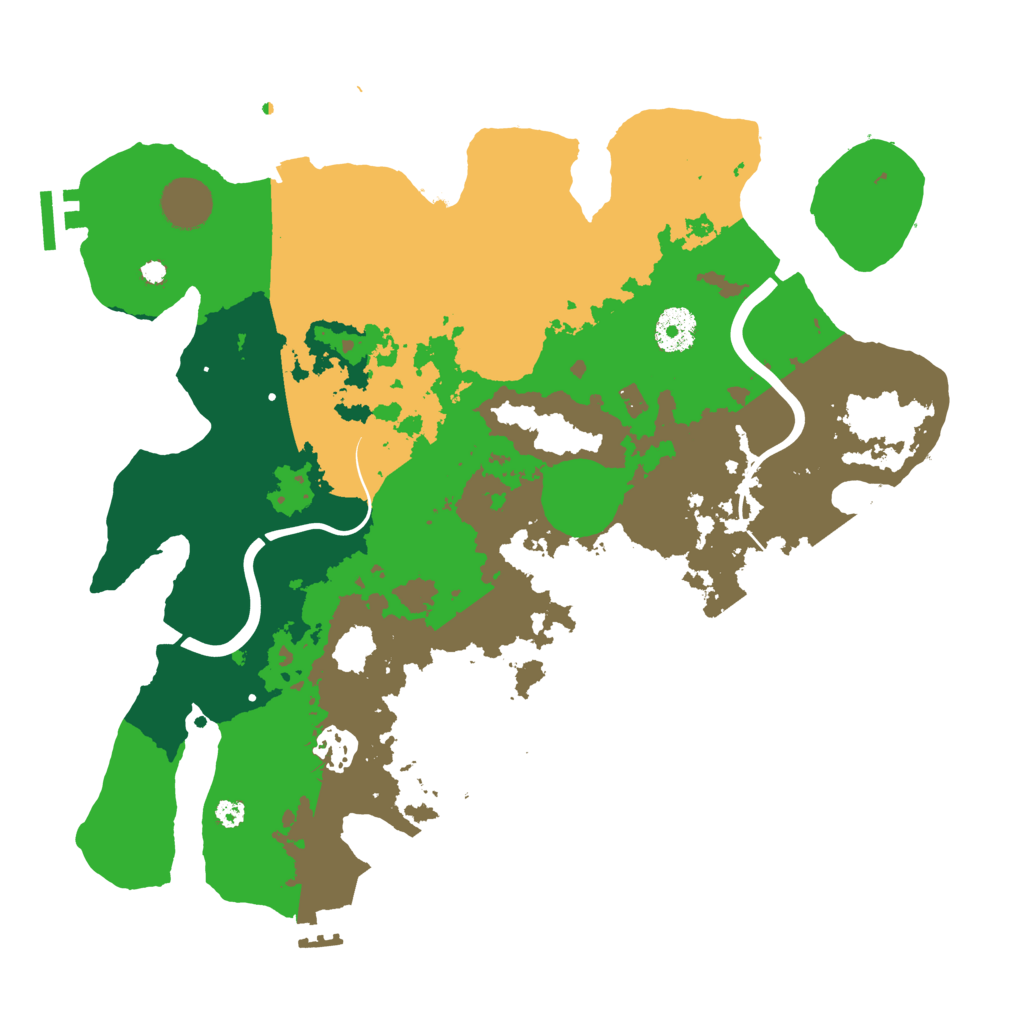 Biome Rust Map: Procedural Map, Size: 3500, Seed: 1281909505