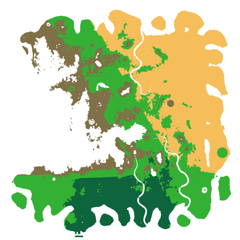 Biome Rust Map: Procedural Map, Size: 6000, Seed: 1173631379