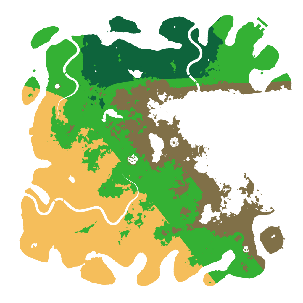 Biome Rust Map: Procedural Map, Size: 4750, Seed: 401168