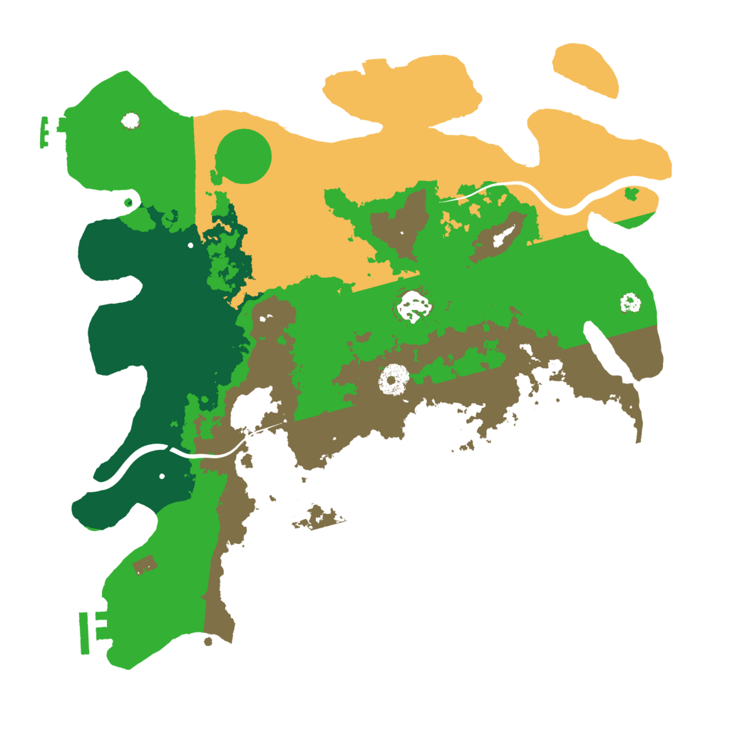 Biome Rust Map: Procedural Map, Size: 3500, Seed: 531071229