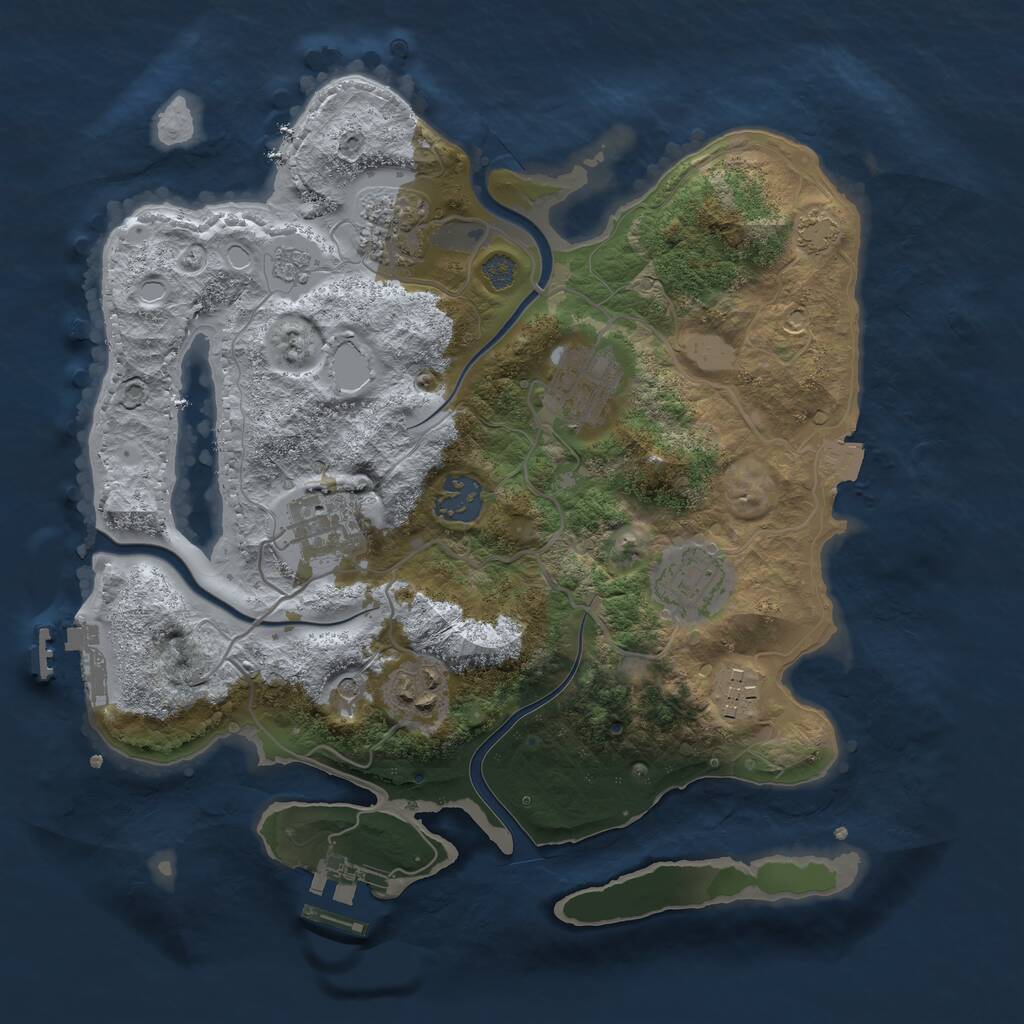Procedural Map :: Rust Map :: Just-Wiped