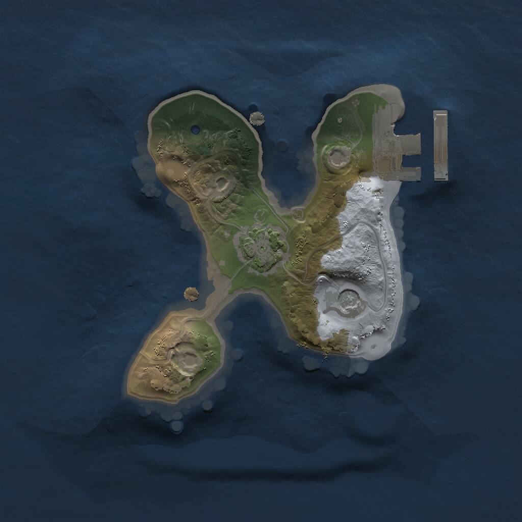 Rust Map: Procedural Map, Size: 1499, Seed: 151, 6 Monuments