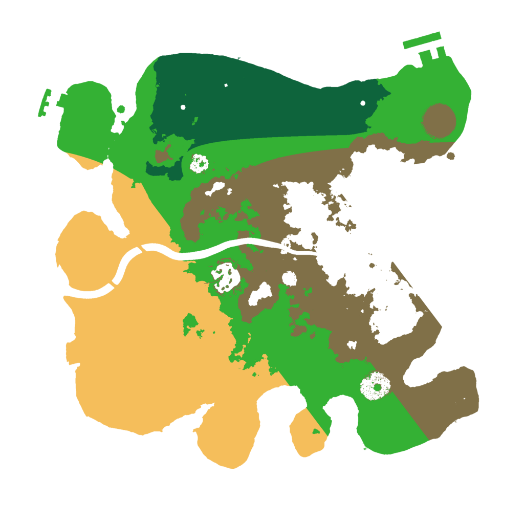 Biome Rust Map: Procedural Map, Size: 2750, Seed: 1105050850