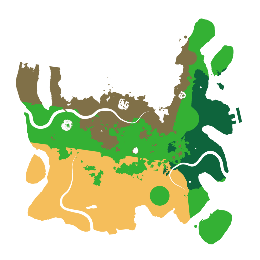 Biome Rust Map: Procedural Map, Size: 3500, Seed: 432678739