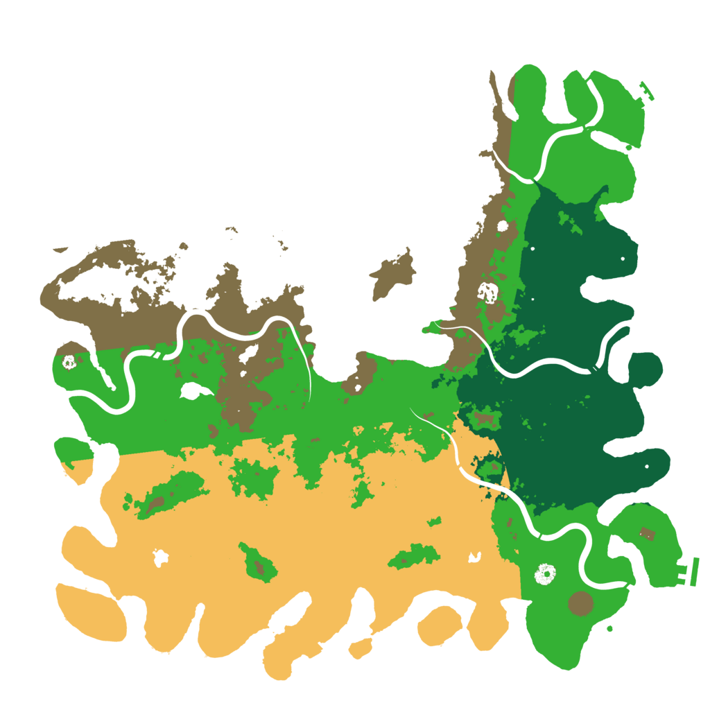 Biome Rust Map: Procedural Map, Size: 5000, Seed: 890272655