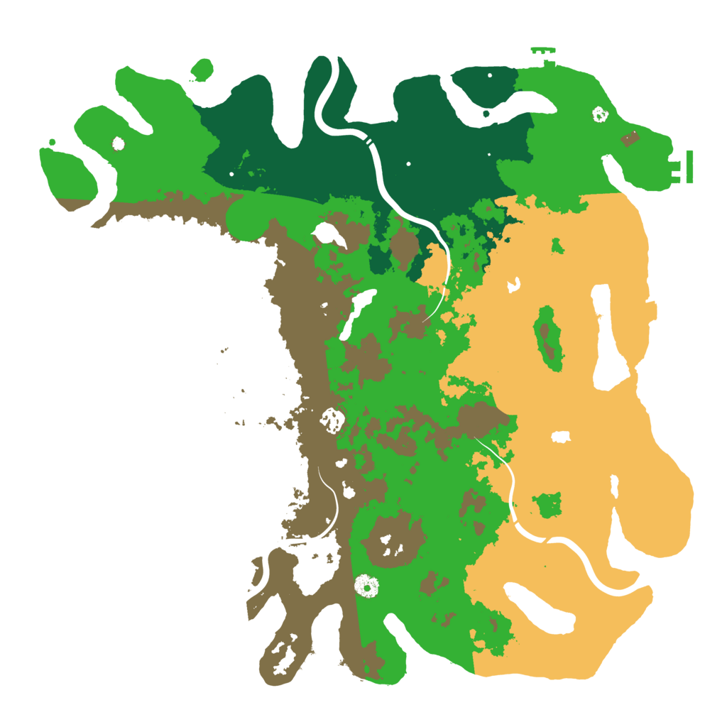 Biome Rust Map: Procedural Map, Size: 4500, Seed: 94239786