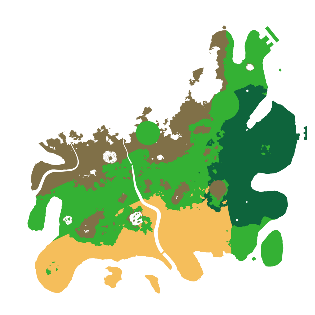 Biome Rust Map: Procedural Map, Size: 3500, Seed: 1787708091