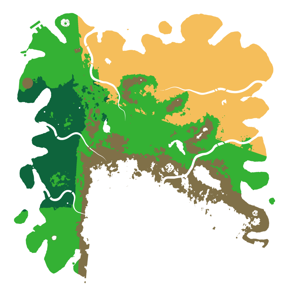 Biome Rust Map: Procedural Map, Size: 5000, Seed: 785962486