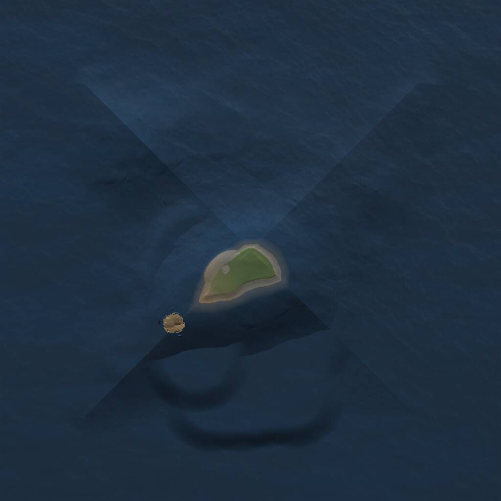 Rust Map: Procedural Map, Size: 1000, Seed: 32059, 3 Monuments