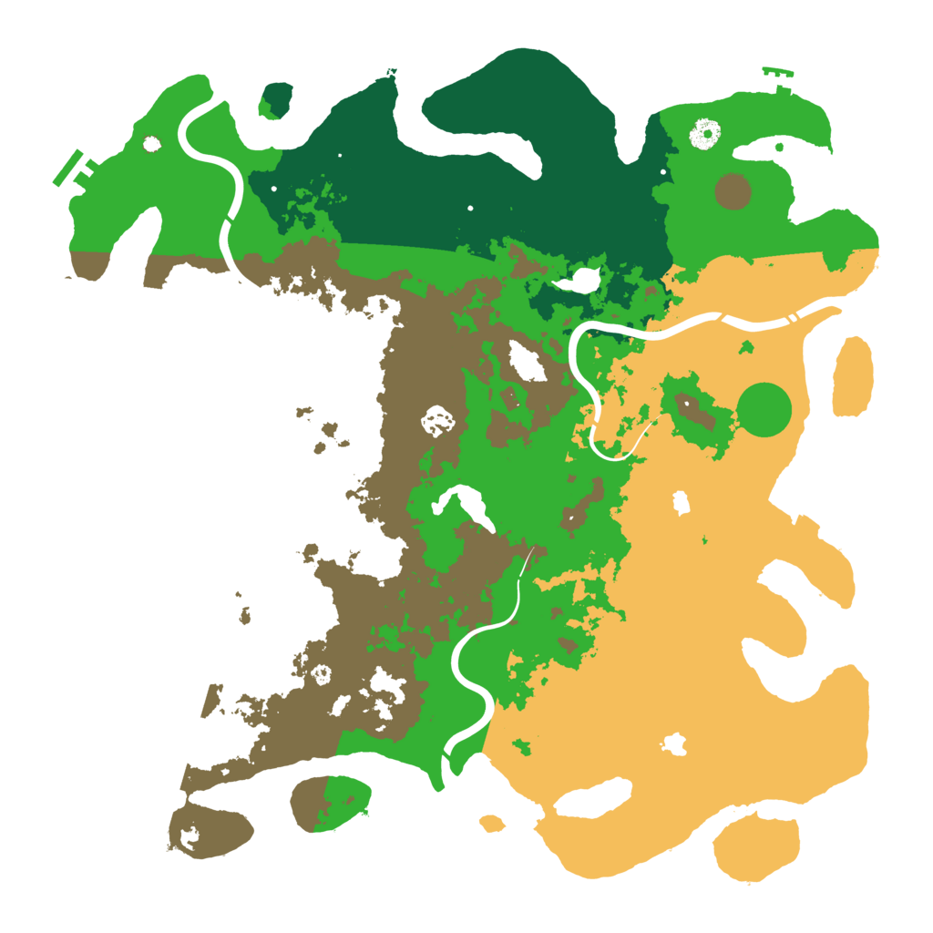 Biome Rust Map: Procedural Map, Size: 4500, Seed: 20261017