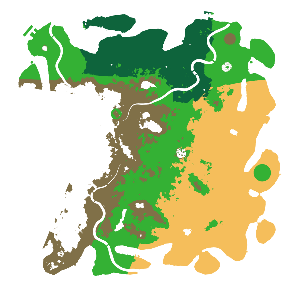 Biome Rust Map: Procedural Map, Size: 4500, Seed: 1609750042