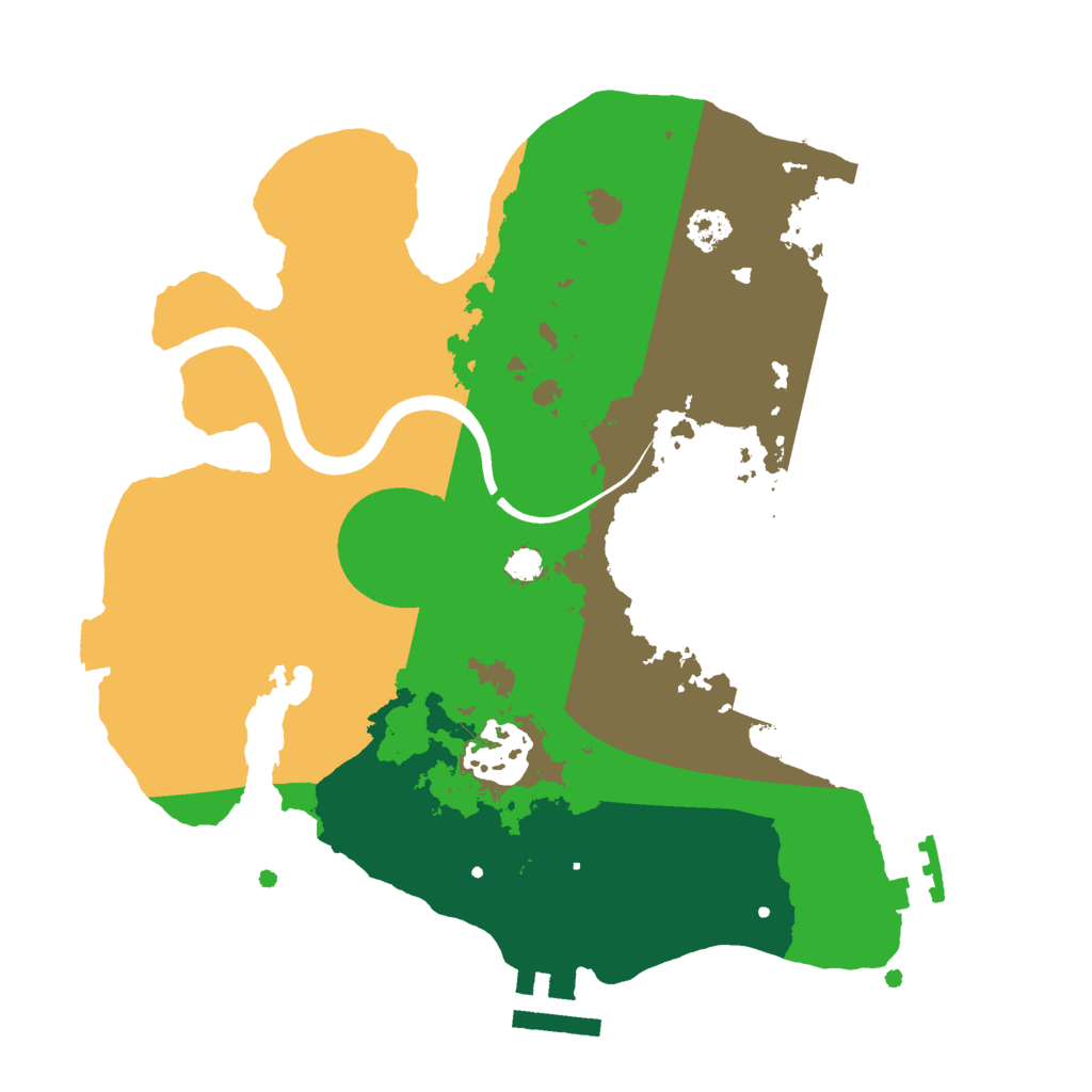 Biome Rust Map: Procedural Map, Size: 2500, Seed: 26798