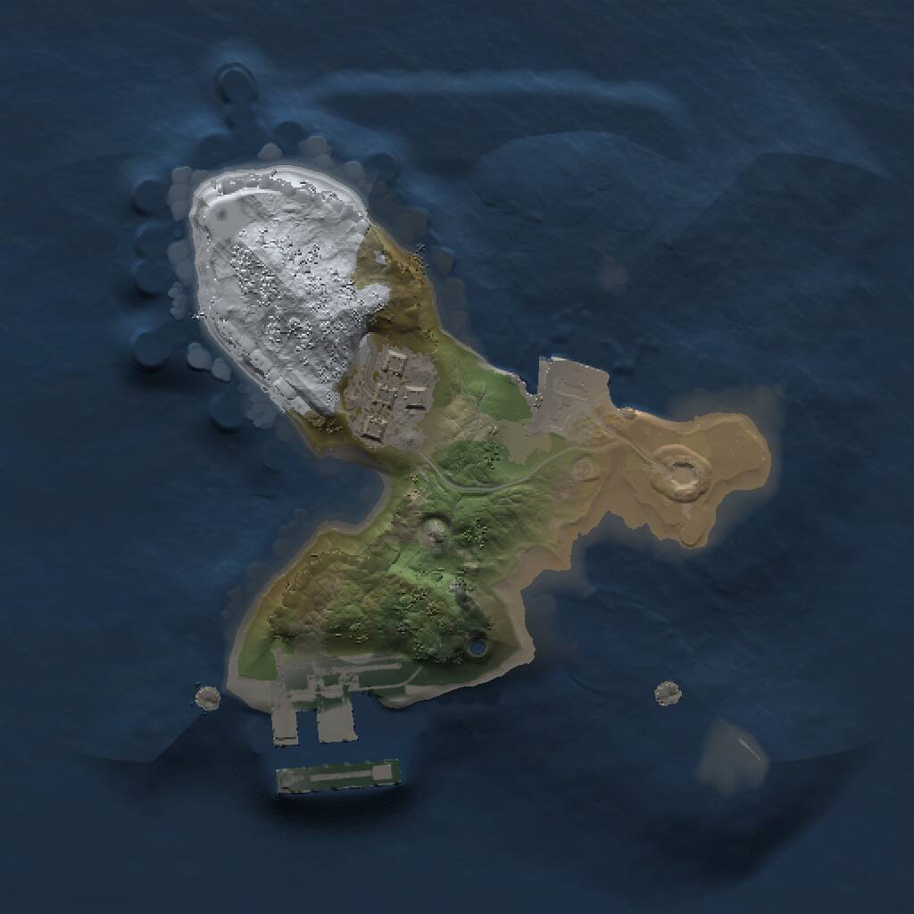 Rust Map: Procedural Map, Size: 1500, Seed: 65270247, 5 Monuments