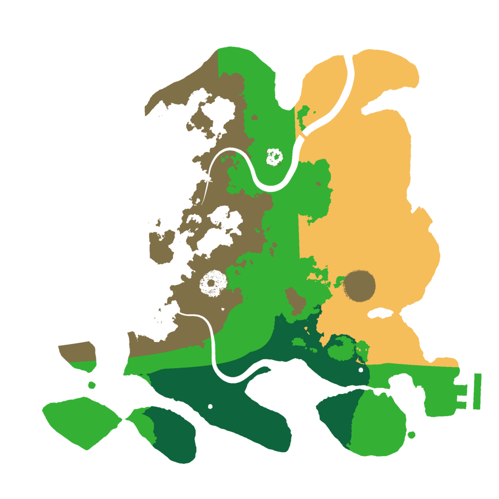Biome Rust Map: Procedural Map, Size: 2800, Seed: 6813