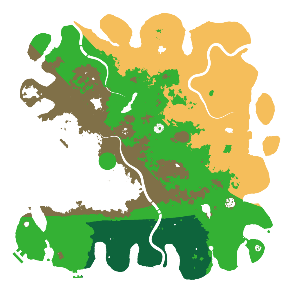 Biome Rust Map: Procedural Map, Size: 4500, Seed: 753808557