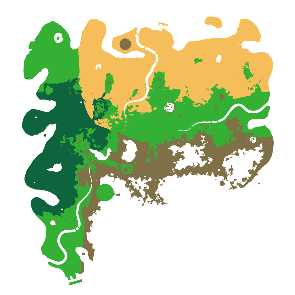 Biome Rust Map: Procedural Map, Size: 4500, Seed: 832695060