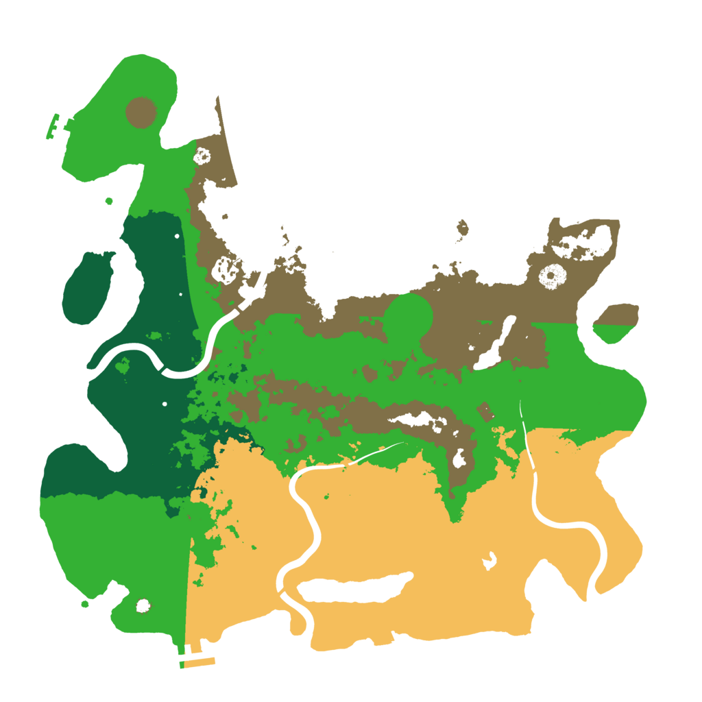 Biome Rust Map: Procedural Map, Size: 4000, Seed: 48325