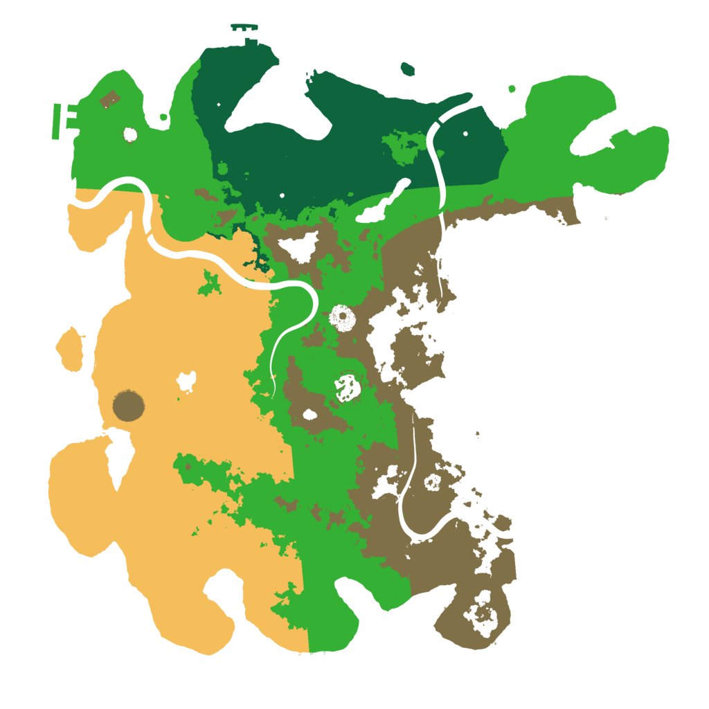 Biome Rust Map: Procedural Map, Size: 4000, Seed: 1401378516