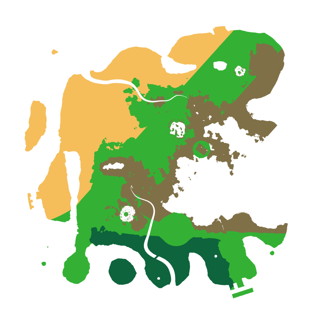 Biome Rust Map: Procedural Map, Size: 3000, Seed: 17102026