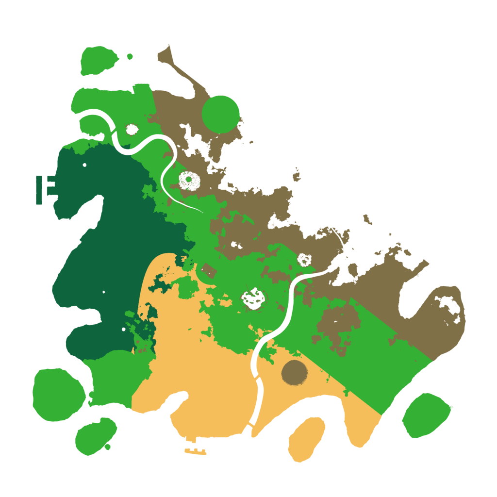 Biome Rust Map: Procedural Map, Size: 3500, Seed: 313552811