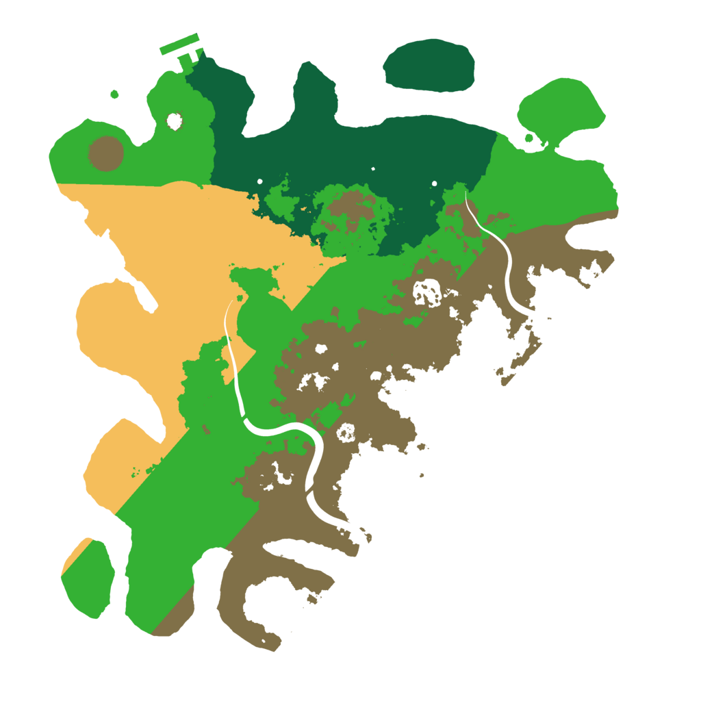 Biome Rust Map: Procedural Map, Size: 3500, Seed: 481959