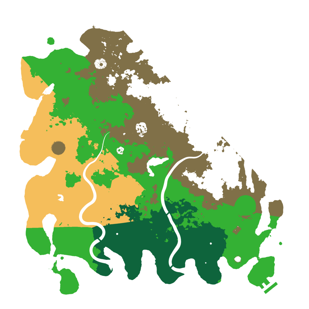 Biome Rust Map: Procedural Map, Size: 4000, Seed: 1264231