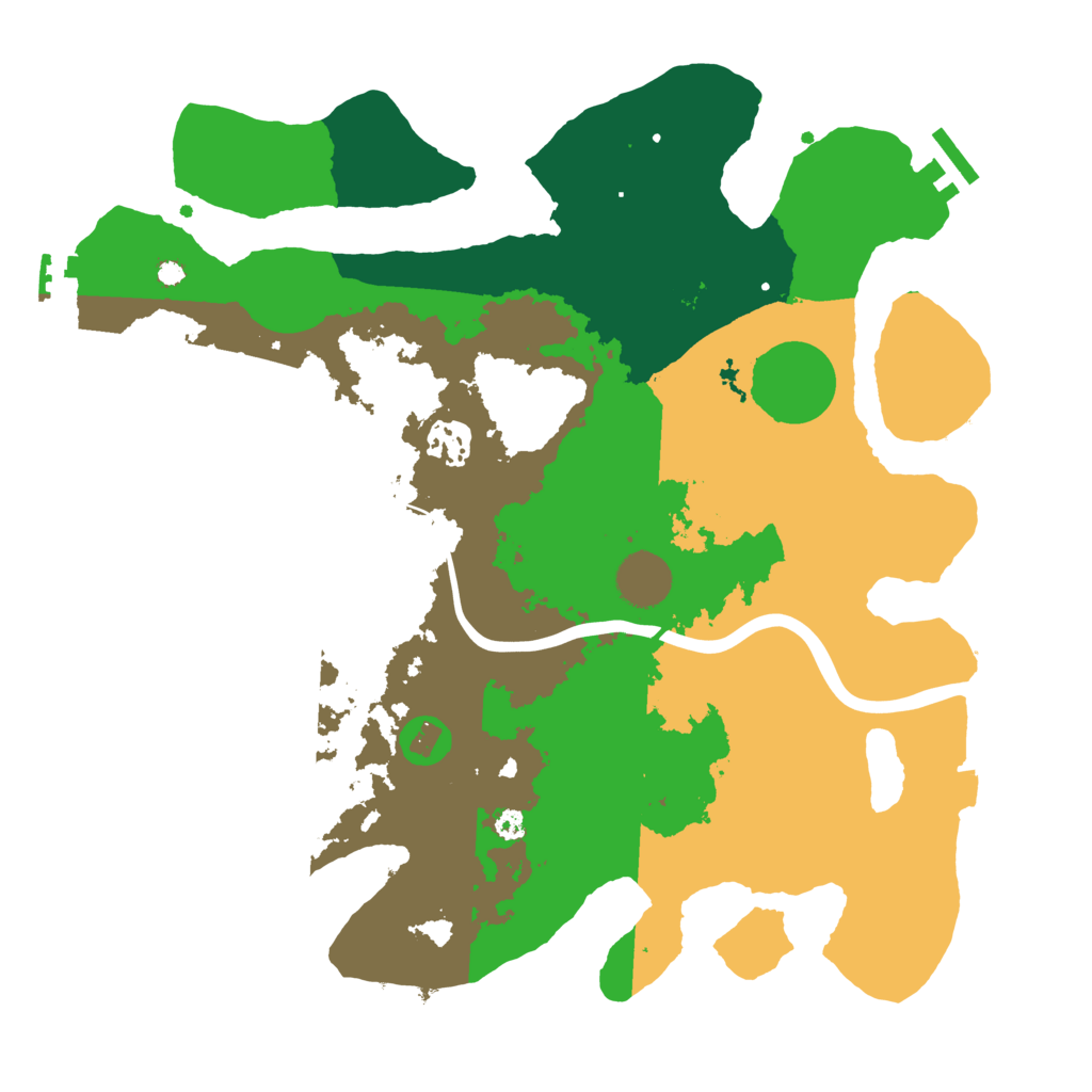 Biome Rust Map: Procedural Map, Size: 3500, Seed: 936520888