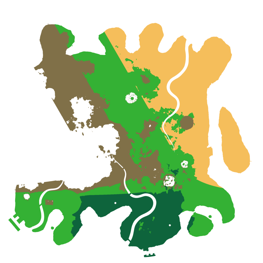 Biome Rust Map: Procedural Map, Size: 3500, Seed: 1173631379