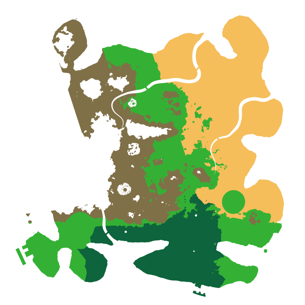 Biome Rust Map: Procedural Map, Size: 3500, Seed: 1529282044