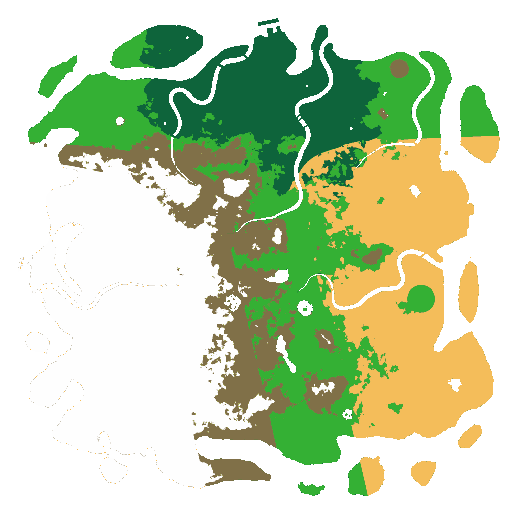 Biome Rust Map: Procedural Map, Size: 5000, Seed: 611992899