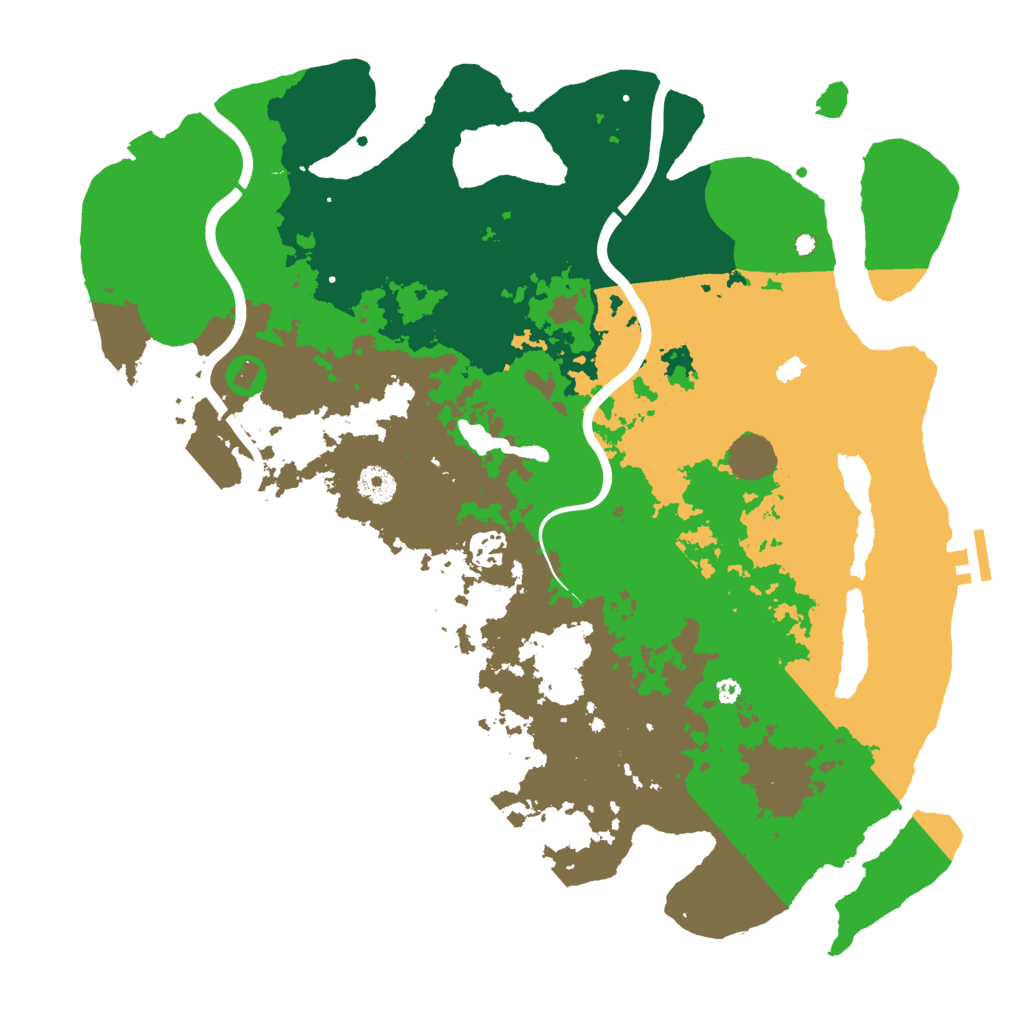 Biome Rust Map: Procedural Map, Size: 4000, Seed: 99999999