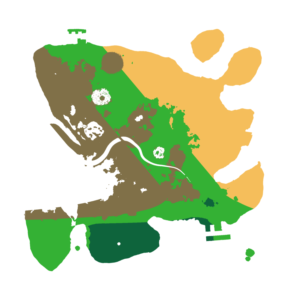 Biome Rust Map: Procedural Map, Size: 2500, Seed: 1824786596