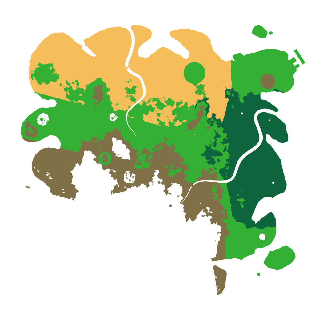 Biome Rust Map: Procedural Map, Size: 3850, Seed: 342044558
