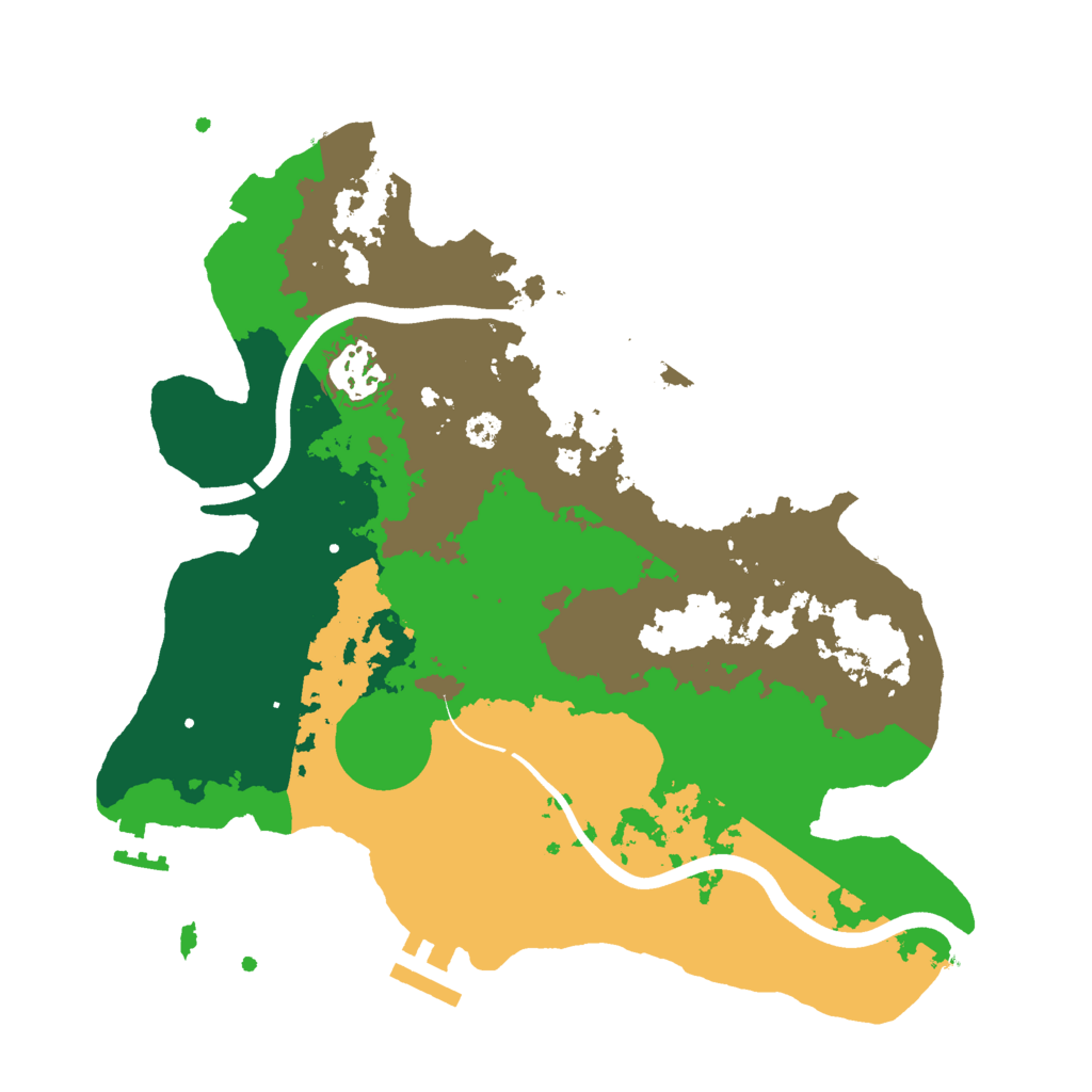 Biome Rust Map: Procedural Map, Size: 3000, Seed: 133742