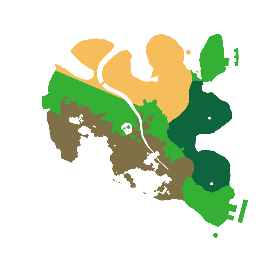 Biome Rust Map: Procedural Map, Size: 2250, Seed: 391469114