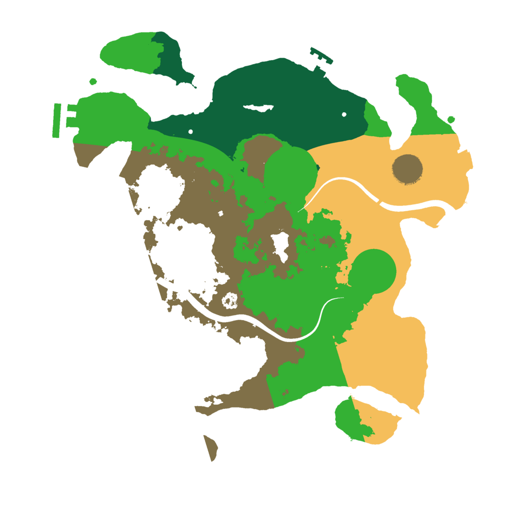 Biome Rust Map: Procedural Map, Size: 3000, Seed: 38833892