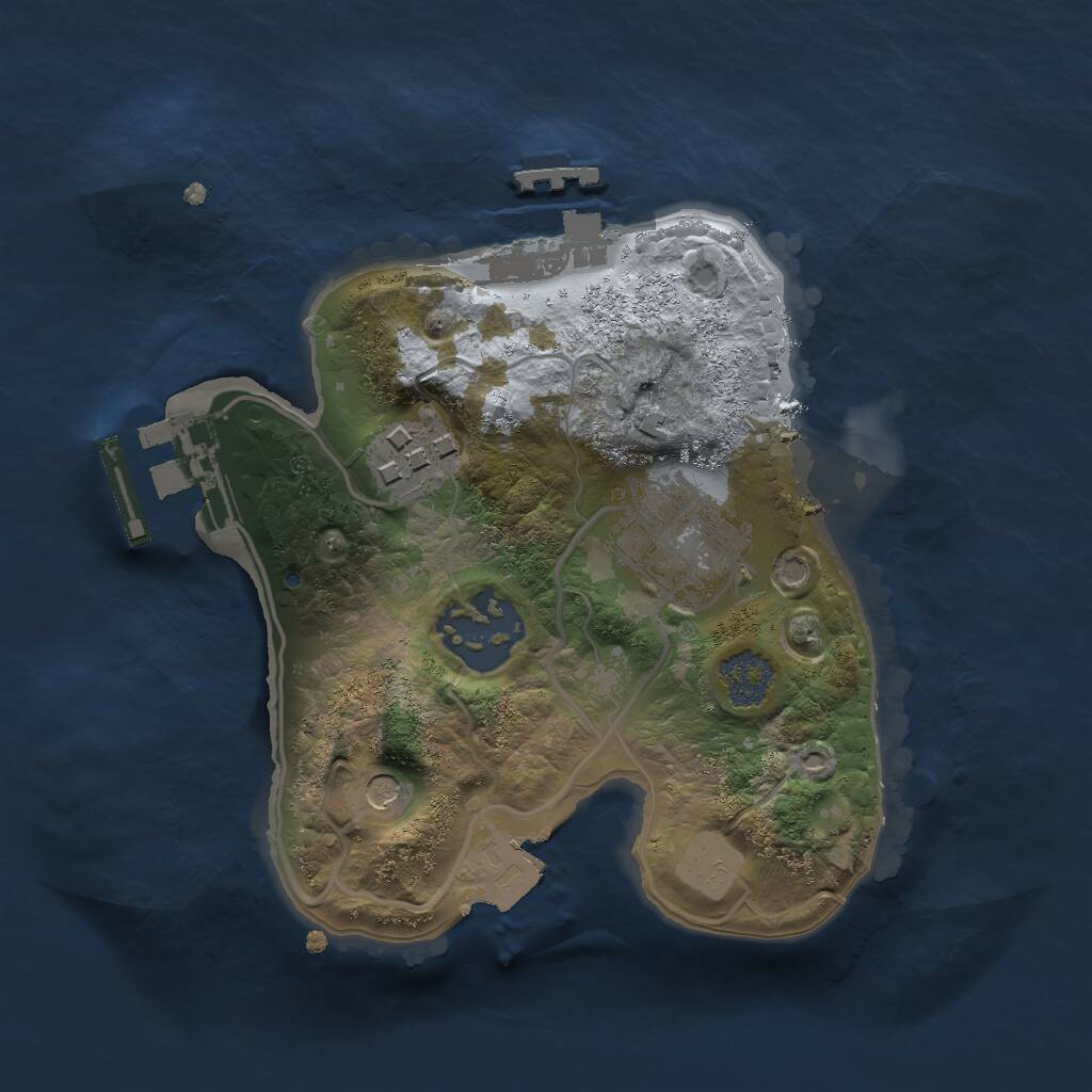 Rust Map: Procedural Map, Size: 2000, Seed: 1667978086, 9 Monuments