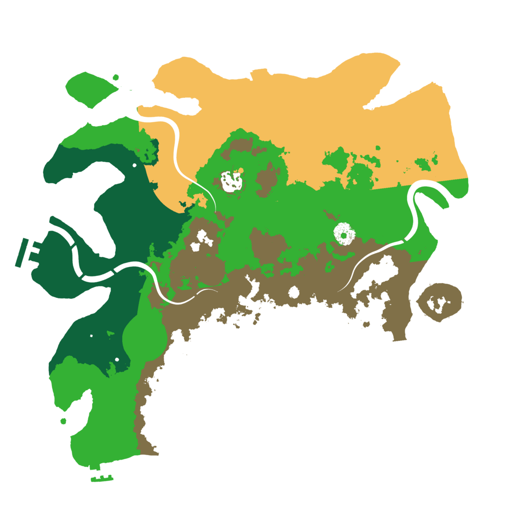 Biome Rust Map: Procedural Map, Size: 3498, Seed: 1268573210