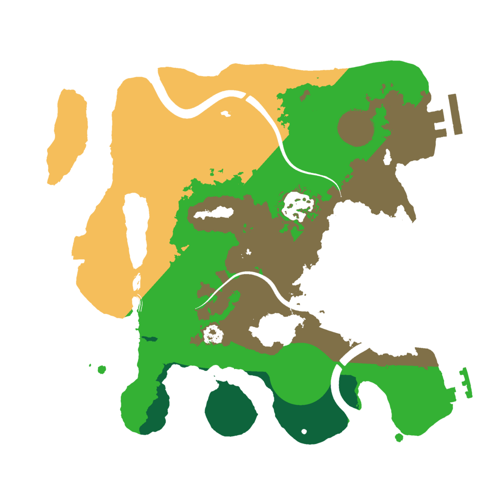 Biome Rust Map: Procedural Map, Size: 2500, Seed: 17102026